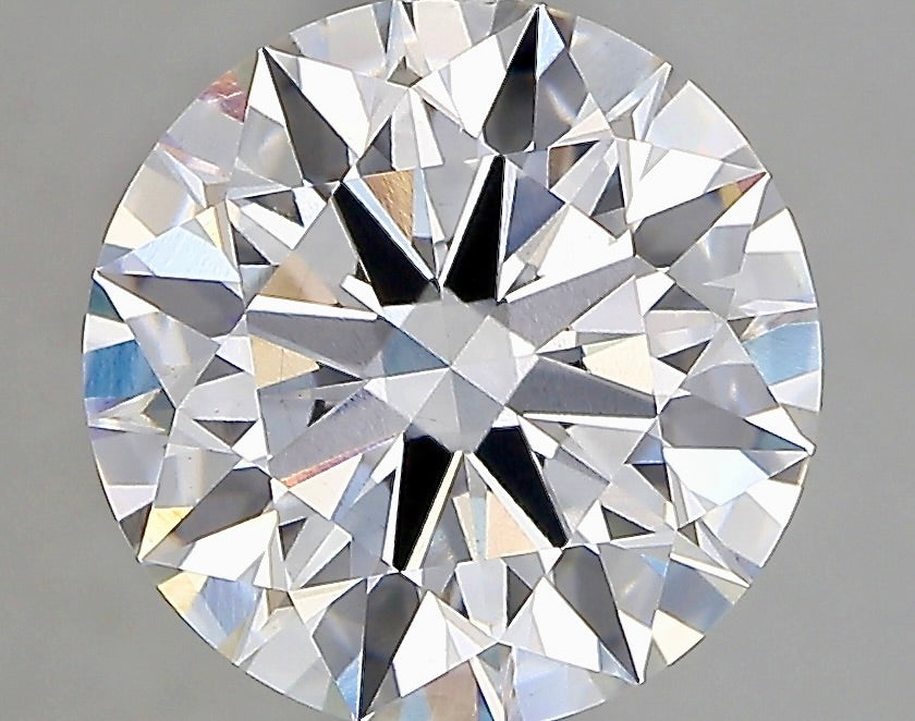 3.28 Carat Round Brilliant Cut Hearts and Arrows Lab Diamond