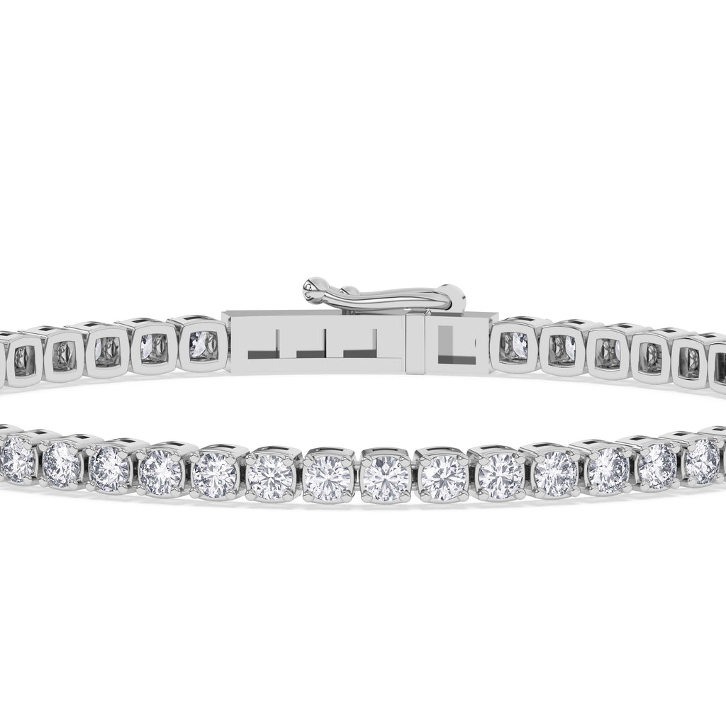 4 Carat Total Weight Lab Diamond Tennis Bracelet 14k Gold