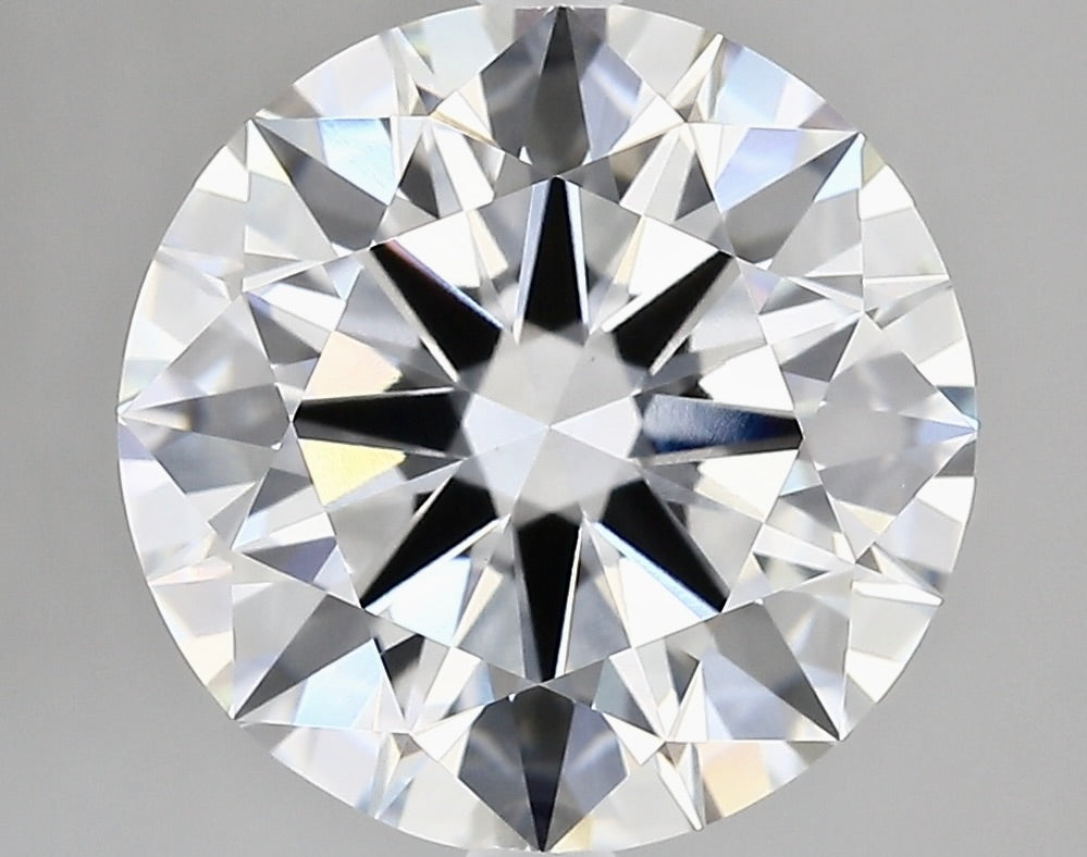 5.30 Carat Round Brilliant Cut Hearts and Arrows Lab Diamond