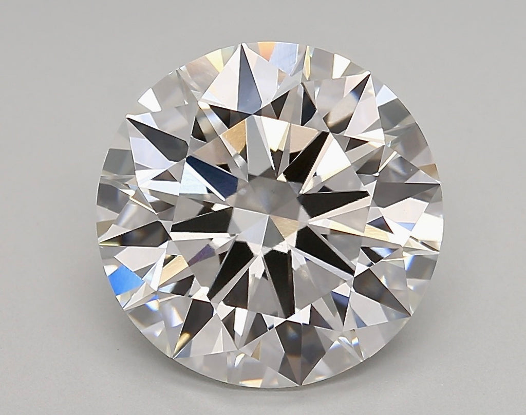 5.30 Carat Round Brilliant Cut Hearts and Arrows Lab Diamond
