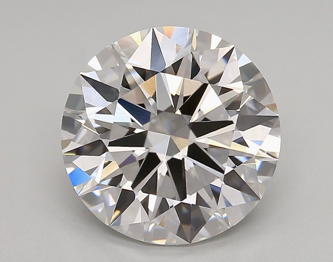 5.30 Carat Round Brilliant Cut Hearts and Arrows Lab Diamond