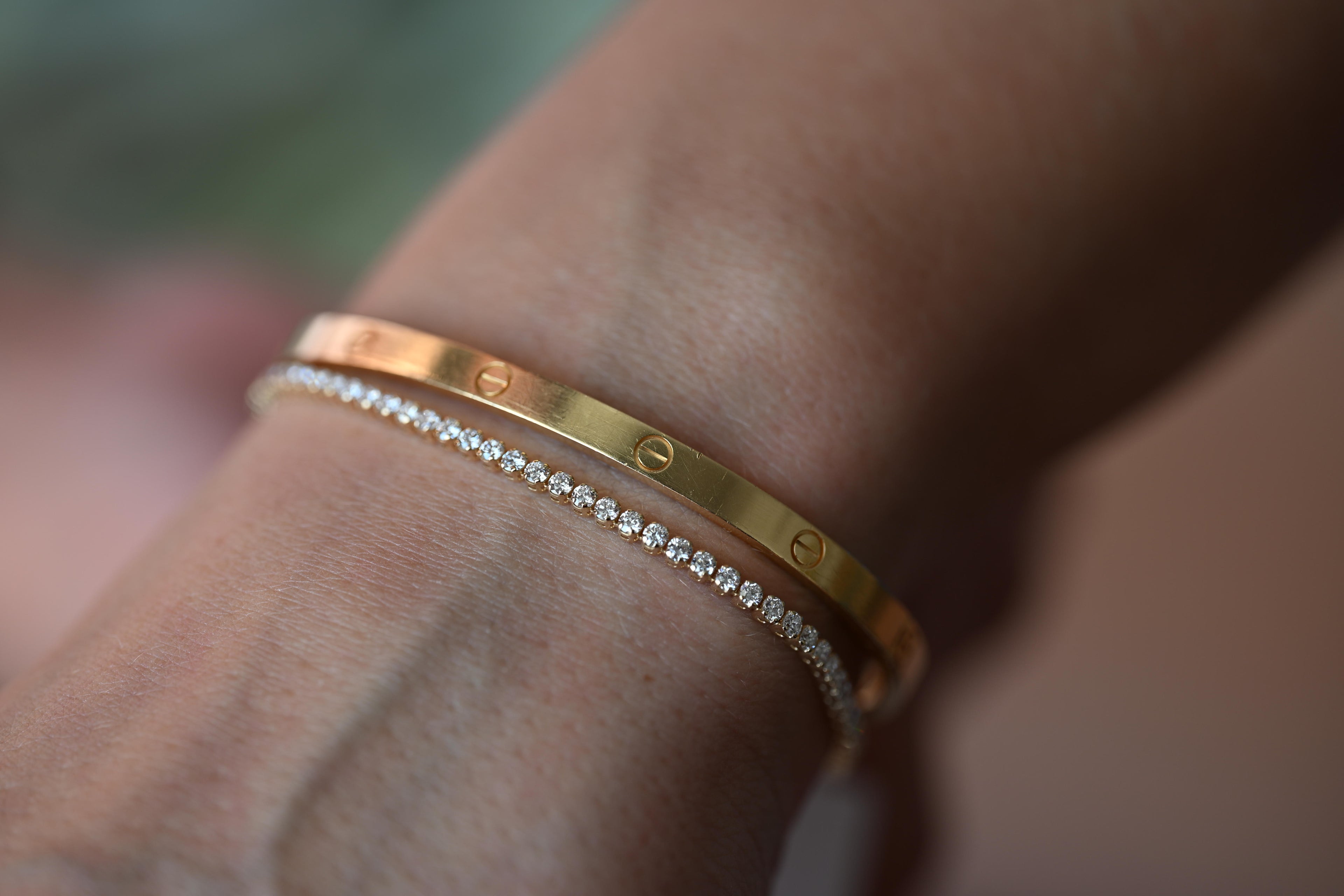 2 Carat Total Weight Lab Diamond Tennis Bracelet 14k Gold