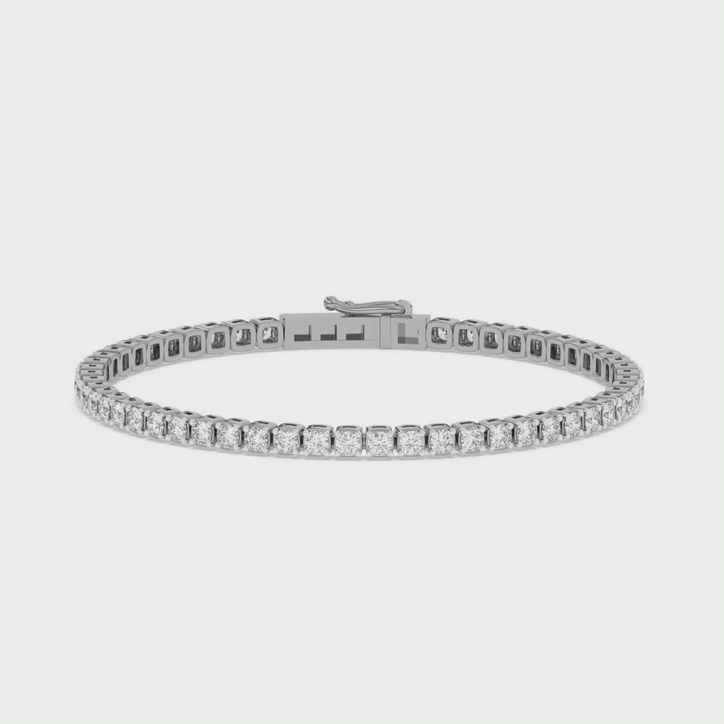 4 Carat Total Weight Lab Diamond Tennis Bracelet 14k Gold